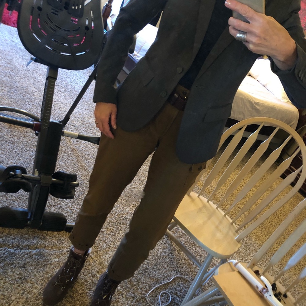 Women’s gray blazer jacket. Size 4.  Fully lined.